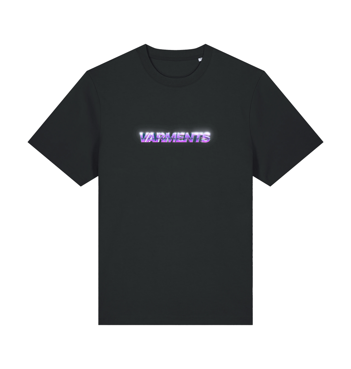 Black Printed T-shirt Front