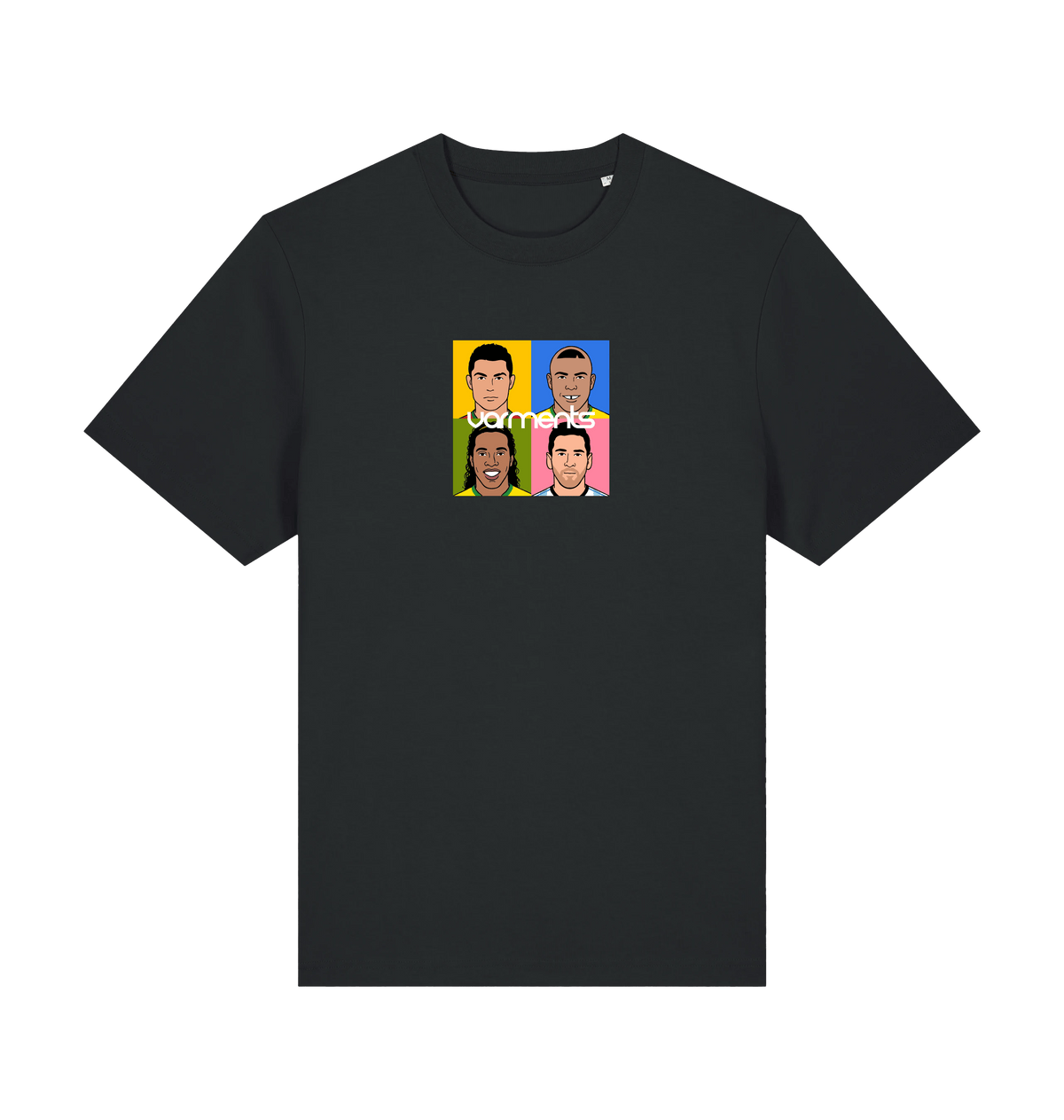 Black Printed T-shirt Front