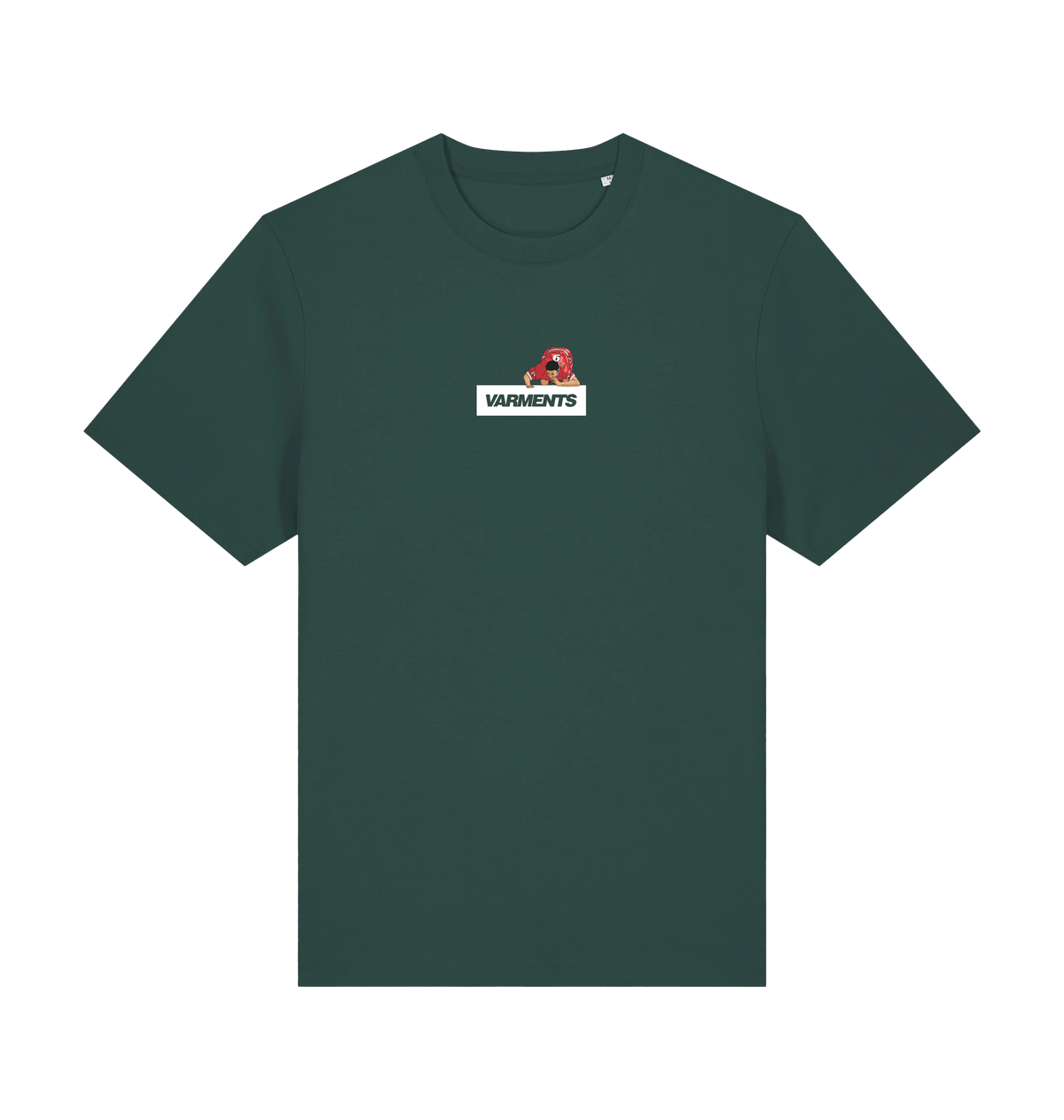 Glazed Green Printed T-shirt Front